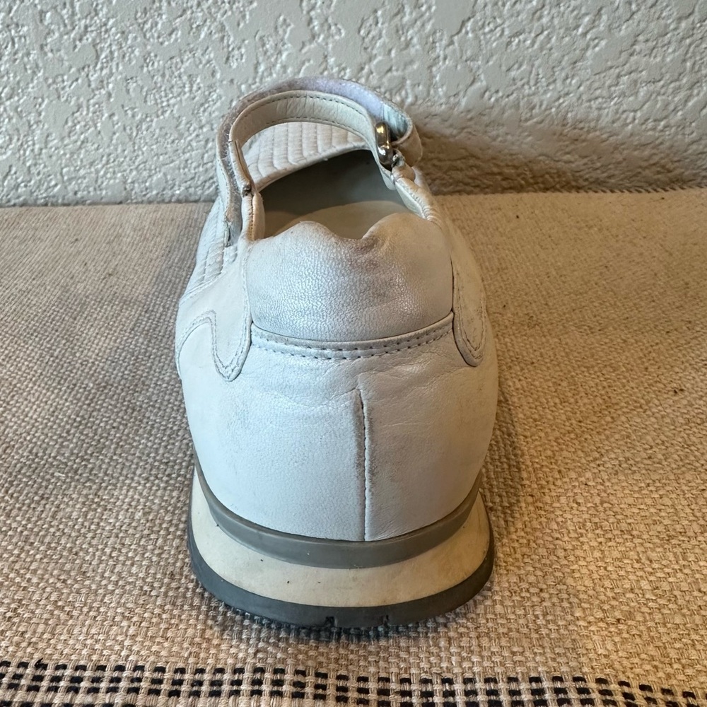 Prada Sport White Leather Mary Jane Left Shoe - Picture 7 of 14